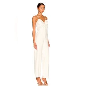 Saylor Krysta Jumpsuit in Wedding White Size Small